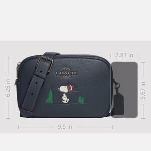 Coach Navy Snoopy Crossbody Bag